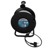 LED-Streifen, Baustrahler, 15 m, grünes Licht, IP65-wassergeschützt, 180 LED/m, 220 V AC, EU-Stecker, Lichtbandtrommel, kürzbar und erweiterbar, Außen/Innen