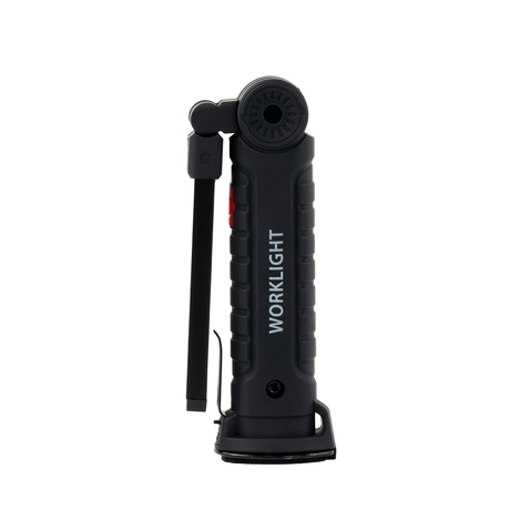 LED-Arbeitsleuchte mit Akku, 5 Lichtmodi, 11 cm, mit Magnet und Haken, USB-aufladbar, drehbare Taschenlampe, Inspektionsleuchte.