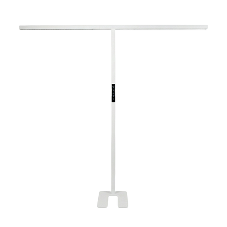 LED-Büro-Stehleuchte, Up/Down, UGR<16, CRI98, dimmbar, 90 W, 1940 x 40 x 2040 mm, 5000 lm, weiß