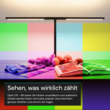 LED-Büro-Stehleuchte, Up/Down, UGR<16, CRI98, dimmbar, 90 W, 1940 x 40 x 2040 mm, 5000 lm, schwarz