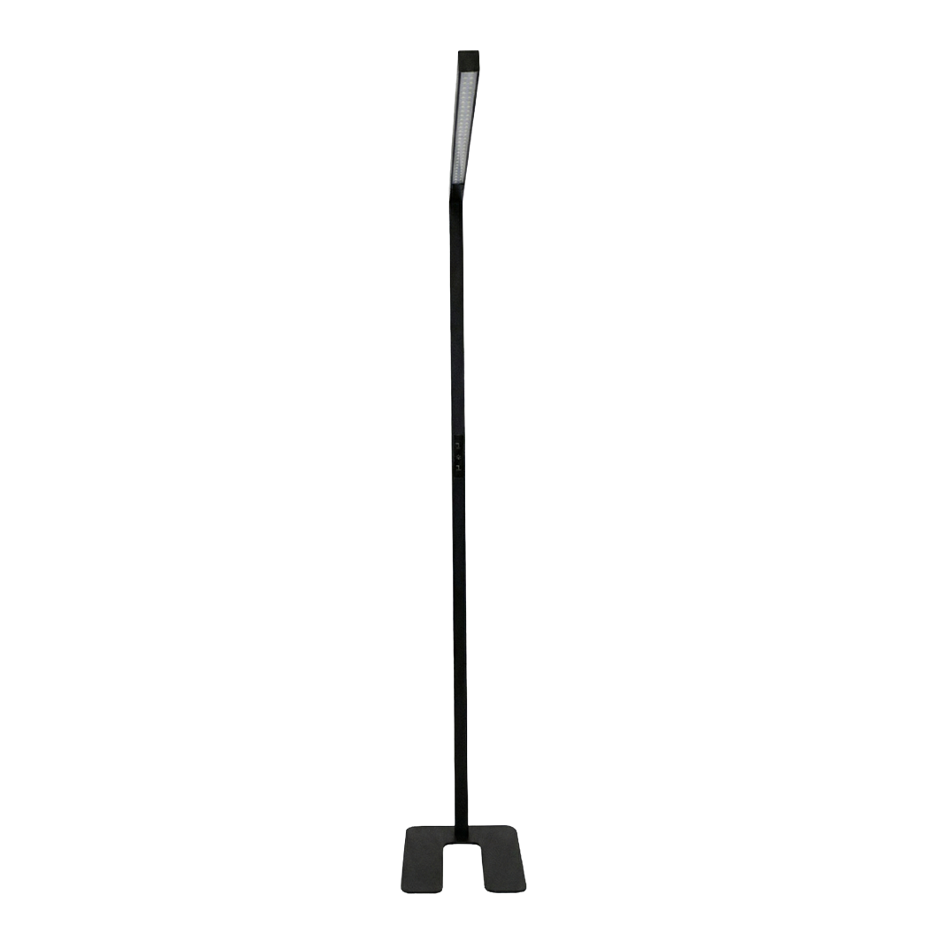 LED-Büro-Stehleuchte, Up/Down, UGR<16, CRI98, dimmbar, 45 W, 1940 x 40 x 1050 mm, 3500 lm, schwarz