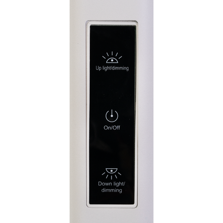 LED-Büro-Stehleuchte, Up/Down, UGR<16, CRI98, dimmbar, 60 W, 1887 x 840 x 370 mm, 3500 lm, weiß