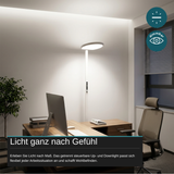 LED-Büro-Stehleuchte, Up/Down, 110 W, 8.000 lm, 4.000 K, weiß, UGR<16, dimmbar