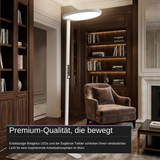 LED-Büro-Stehleuchte, Up/Down, 110 W, 8.000 lm, 4.000 K, weiß, UGR<16, dimmbar