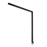 LED Büro-Klemmleuchtel Up/Down, UGR<16, CRI98, dimmbar, 45 W, 1200 x 40 x 1050 mm, 3500 lm, schwarz.