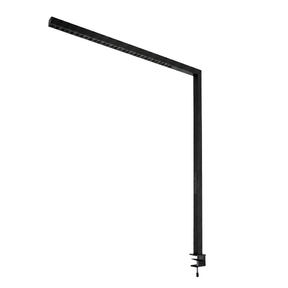 LED Büro-Klemmleuchtel Up/Down, UGR<16, CRI98, dimmbar, 45 W, 1200 x 40 x 1050 mm, 3500 lm, schwarz.