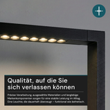 LED Büro-Klemmleuchtel Up/Down, UGR<16, CRI98, dimmbar, 45 W, 1200 x 40 x 1050 mm, 3500 lm, schwarz.