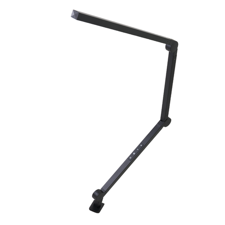 LED-Schreibtischlampe mit Clip, in Schwarz, dimmbar, 5 Farbtemperaturstufen, 10 W, 450 lm, klemm- und verstellbare Monitorlampe