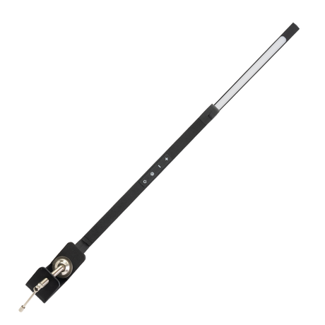 LED-Schreibtischlampe mit Clip, in Schwarz, dimmbar, 5 Farbtemperaturstufen, 10 W, 450 lm, klemm- und verstellbare Monitorlampe
