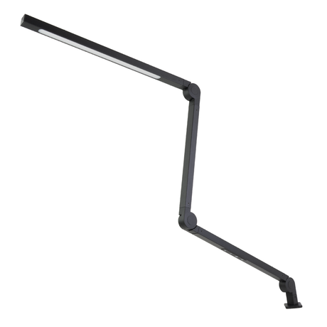 LED-Schreibtischlampe mit Clip, in Schwarz, dimmbar, 5 Farbtemperaturstufen, 10 W, 450 lm, klemm- und verstellbare Monitorlampe