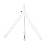LED-Schreibtischlampe, Doppelkopf, in Weiß, dimmbar, 5 Farbtemperaturstufen, 18 W, 1100 lm, klemm- und voll verstellbare Monitor-/Tischlampe mit kotaktlosem Ein-/Ausschaltssensor