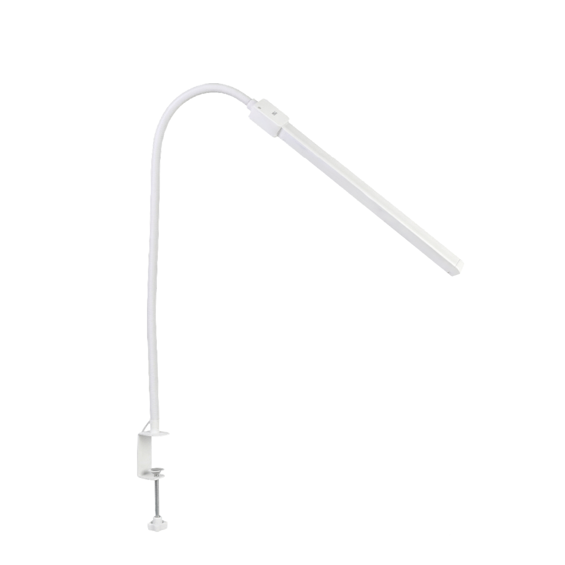 LED-Schreibtischlampe, Doppelkopf, in Weiß, dimmbar, 5 Farbtemperaturstufen, 18 W, 1100 lm, klemm- und voll verstellbare Monitor-/Tischlampe mit kotaktlosem Ein-/Ausschaltssensor