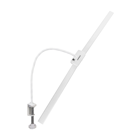 LED-Schreibtischlampe, Doppelkopf, in Weiß, dimmbar, 5 Farbtemperaturstufen, 18 W, 1100 lm, klemm- und voll verstellbare Monitor-/Tischlampe mit kotaktlosem Ein-/Ausschaltssensor