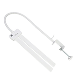 LED-Schreibtischlampe, Doppelkopf, in Weiß, dimmbar, 5 Farbtemperaturstufen, 18 W, 1100 lm, klemm- und voll verstellbare Monitor-/Tischlampe mit kotaktlosem Ein-/Ausschaltssensor