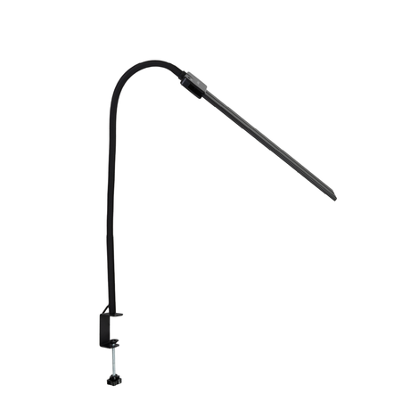 LED-Schreibtischlampe, Doppelkopf, in Schwarz, dimmbar, 5 Farbtemperaturstufen, 18 W, 1100 lm, klemm- und voll verstellbare Monitor-/Tischlampe mit kotaktlosem Ein-/Ausschaltssensor