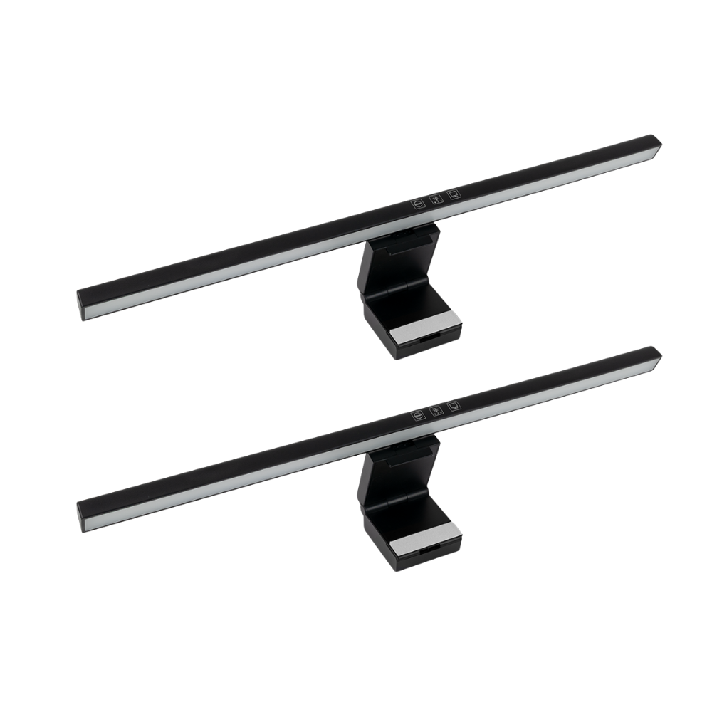 Monitor Lampe in Schwarz, Touch Control, 50 cm, 5 W Leistung, Lichtfarbe und Helligkeit einstellbar, Bildschirmlampe