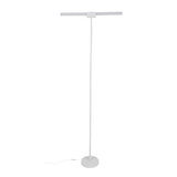 LED-Stehlampe- und Schreibtischlampe, Doppelkopf, in Weiß, dimmbar, 5 Farbtemperaturstufen, 18 W, 1100 lm, voll verstellbare Monitor-/Tischlampe mit kontaktlosem Ein-/Ausschalt-Sensor