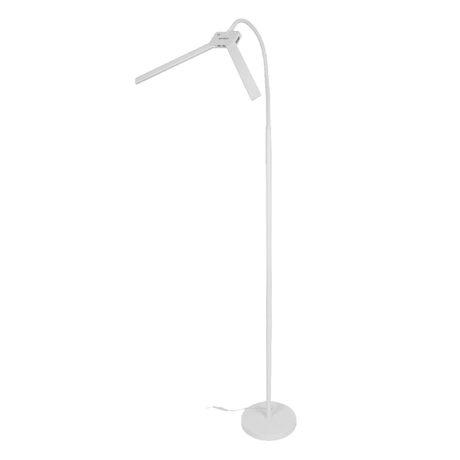 LED-Stehlampe- und Schreibtischlampe, Doppelkopf, in Weiß, dimmbar, 5 Farbtemperaturstufen, 18 W, 1100 lm, voll verstellbare Monitor-/Tischlampe mit kontaktlosem Ein-/Ausschalt-Sensor