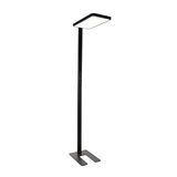 LED Büro-Stehleuchte, Up/Down, in Schwarz, 100 W, 7000 lm, 4000 K (neutralweiß), UGR<16, CRI98, dimmbar, RG0, Bridgelux LED