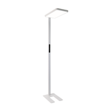 LED Büro-Stehleuchte, Up/Down, in Weiß, 100 W, 7000 lm, 4000 K (neutralweiß), UGR<16, CRI98, dimmbar, RG0, Bridgelux LED, Arbeitsplatzleuchte