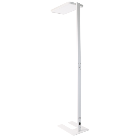 LED Büro-Stehleuchte, Up/Down, in Weiß, 100 W, 7000 lm, 4000 K (neutralweiß), UGR<16, CRI98, dimmbar, RG0, Bridgelux LED, Arbeitsplatzleuchte
