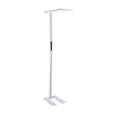 LED Büro-Stehleuchte, Up/Down, in Weiß, 100 W, 7000 lm, 4000 K (neutralweiß), UGR<16, CRI98, dimmbar, RG0, Bridgelux LED, Arbeitsplatzleuchte