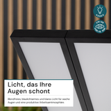 LED Büro-Stehleuchte DUO Line, Up/Down, in Schwarz, 120 W, 8500 lm, 4000 K (neutralweiß), UGR<16, CRI98, dimmbar, RG0, Bridgelux LED, Arbeitsplatzleuchte