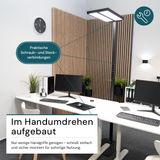 LED Büro-Stehleuchte DUO Line, Up/Down, in Schwarz, 120 W, 8500 lm, 4000 K (neutralweiß), UGR<16, CRI98, dimmbar, RG0, Bridgelux LED, Arbeitsplatzleuchte