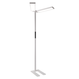 LED Büro-Stehleuchte DUO Line, Up/Down, in Weiß, 120 W, 8500 lm, 4000 K (neutralweiß), UGR<16, CRI98, dimmbar, RG0, Bridgelux LED, Arbeitsplatzleuchte