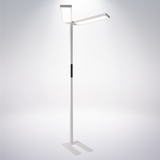 LED Büro-Stehleuchte DUO Line, Up/Down, in Weiß, 120 W, 8500 lm, 4000 K (neutralweiß), UGR<16, CRI98, dimmbar, RG0, Bridgelux LED, Arbeitsplatzleuchte