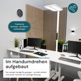 LED Büro-Stehleuchte DUO Line, Up/Down, in Weiß, 120 W, 8500 lm, 4000 K (neutralweiß), UGR<16, CRI98, dimmbar, RG0, Bridgelux LED, Arbeitsplatzleuchte