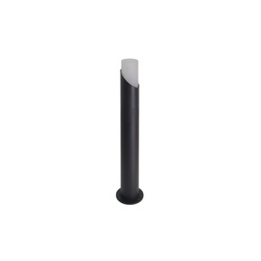 Moderne Wegeleuchte, schwarz, GU10 Fassung, IP54, Aluminium, mit Erdspieß, Höhe 52 cm.