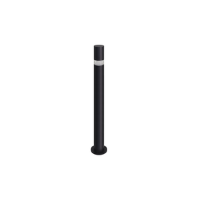 Wegeleuchte mit 360° Lichtkegel, schwarz, GU10 Fassung, IP44, Aluminium, mit Erdspieß, Höhe 63 cm.