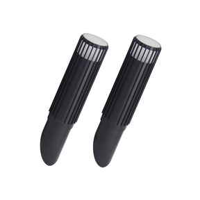 2er-Pack Moderne Wandleuchte Innen/Außen, schwarz, GU10 Fassung, IP44, Aluminium.