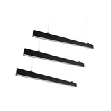 3er-Pack LED Büro-/Tresenleuchte Up&Down, schwarz, 120 cm, 30 W, 3600 lm, UGR<19, 3000-6500 K (CCT), LIFUD Netzteil, erweiterbar, Aluminium
