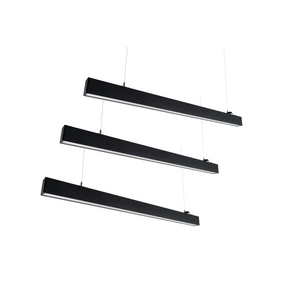 3er-Pack LED Büro-/Tresenleuchte Up&Down, schwarz, 120 cm, 30 W, 3600 lm, UGR<19, 3000-6500 K (CCT), LIFUD Netzteil, erweiterbar, Aluminium.