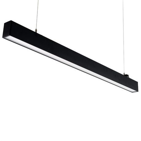 6er-Pack LED Büro-/Tresenleuchte Up&Down, schwarz, 120 cm, 30 W, 3600 lm, UGR<19, 3000-6500 K (CCT), LIFUD Netzteil, erweiterbar, Aluminium.