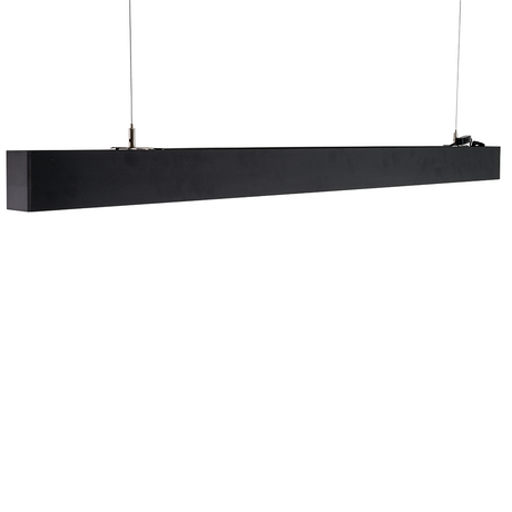 3er-Pack LED Büro-/Tresenleuchte Up&Down, schwarz, 120 cm, 30 W, 3600 lm, UGR<19, 3000-6500 K (CCT), LIFUD Netzteil, erweiterbar, Aluminium.