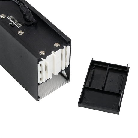 6er-Pack LED Büro-/Tresenleuchte Up&Down, schwarz, 120 cm, 30 W, 3600 lm, UGR<19, 3000-6500 K (CCT), LIFUD Netzteil, erweiterbar, Aluminium.