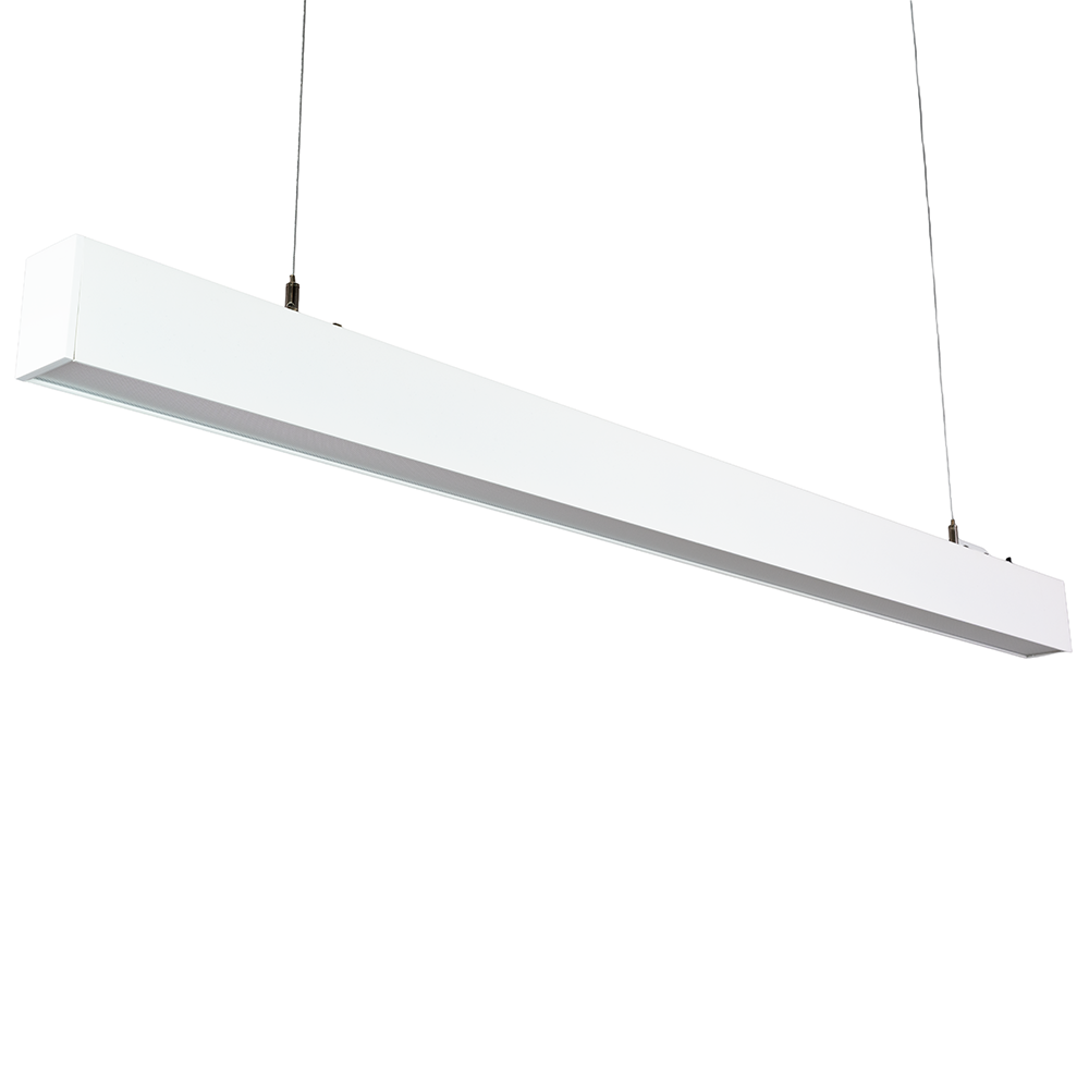 LED Büro-/Tresenleuchte Up&Down, weiß, 120 cm, 30 W, 3600 lm, UGR<19, 3000-6500 K (CCT), LIFUD Netzteil, erweiterbar, Aluminium