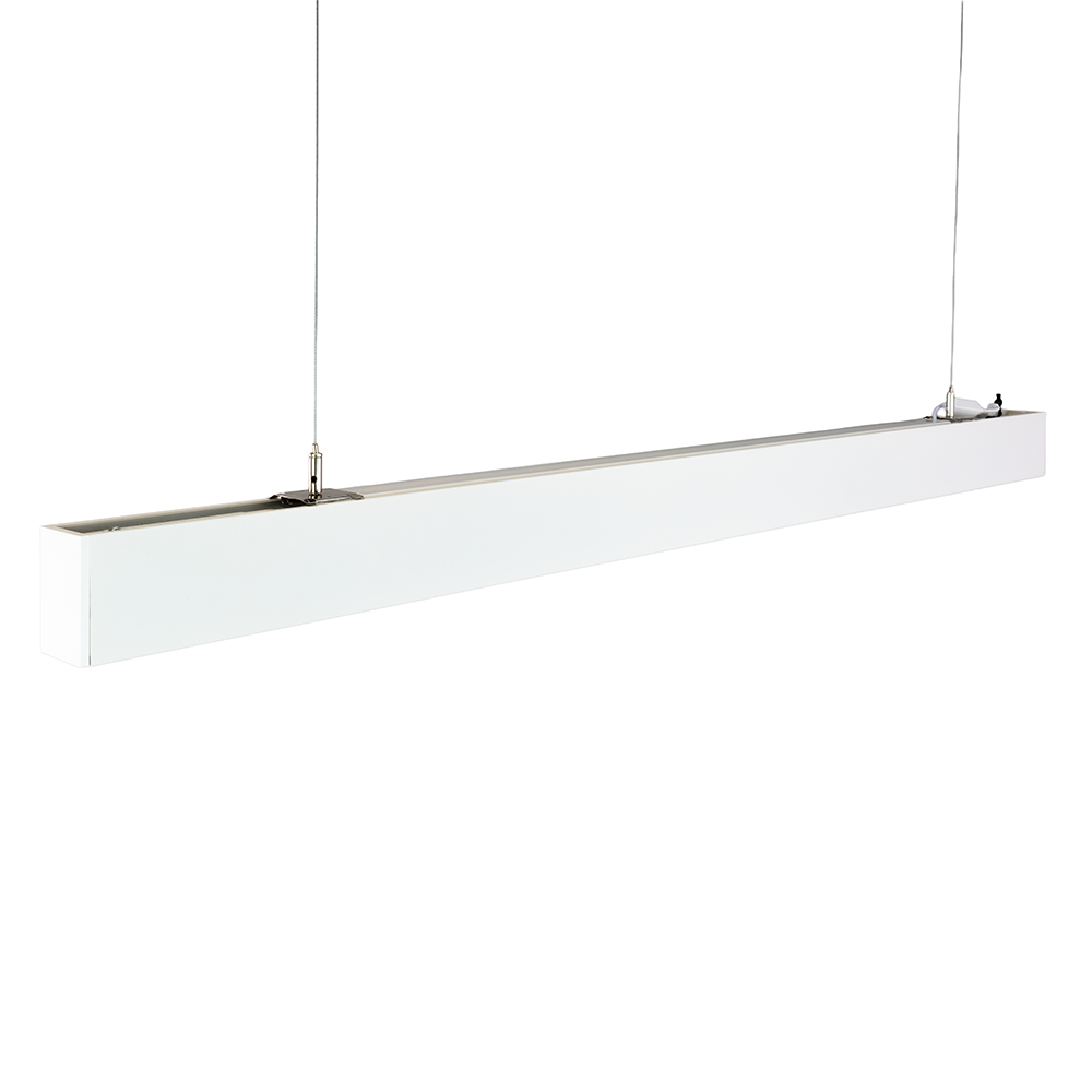 LED Büro-/Tresenleuchte Up&Down, weiß, 120 cm, 30 W, 3600 lm, UGR<19, 3000-6500 K (CCT), LIFUD Netzteil, erweiterbar, Aluminium