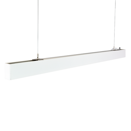 LED Büro-/Tresenleuchte Up&Down, weiß, 120 cm, 30 W, 3600 lm, UGR<19, 3000-6500 K (CCT), LIFUD Netzteil, erweiterbar, Aluminium.