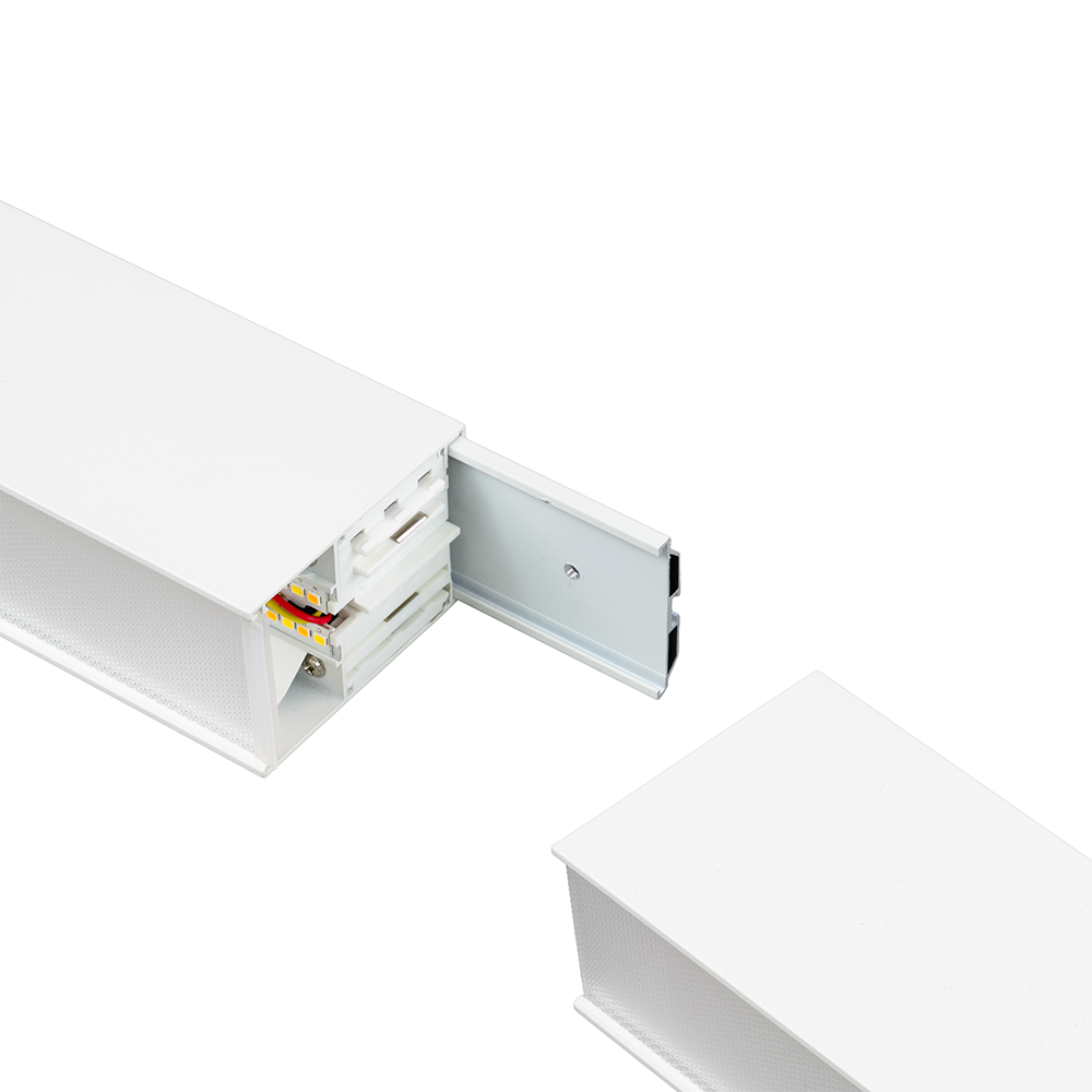 LED Büro-/Tresenleuchte Up&Down, weiß, 120 cm, 30 W, 3600 lm, UGR<19, 3000-6500 K (CCT), LIFUD Netzteil, erweiterbar, Aluminium
