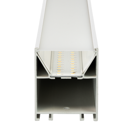 LED Büro-/Tresenleuchte, in Weiß, 120 cm, 40W, 4800 lm, 3000-6500 K (CCT), EAGLERISE Netzteil.