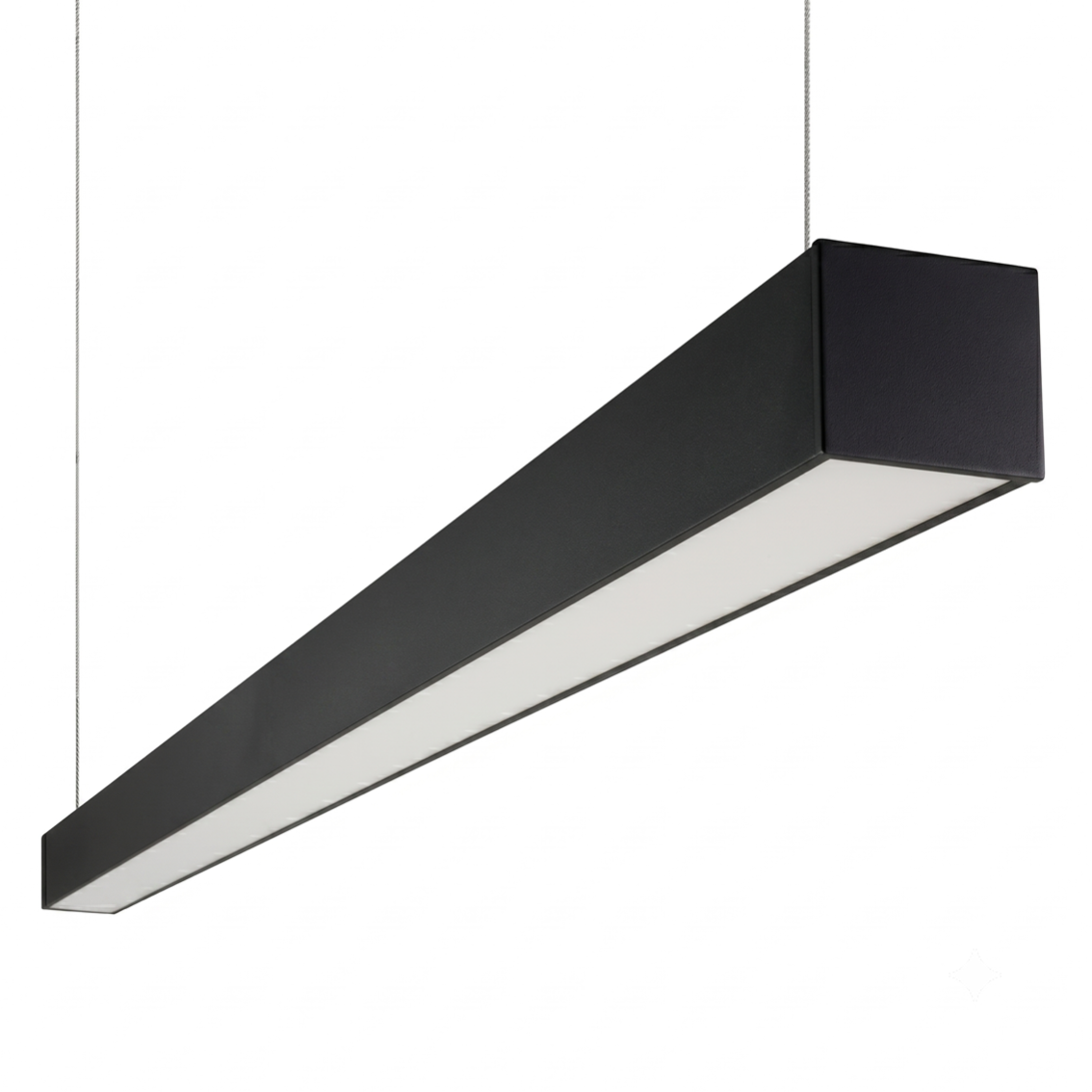 LED Büro-/Tresenleuchte, in Schwarz, 120 cm, 40W, 4800 lm, 3000-6500 K (CCT), EAGLERISE Netzteil
