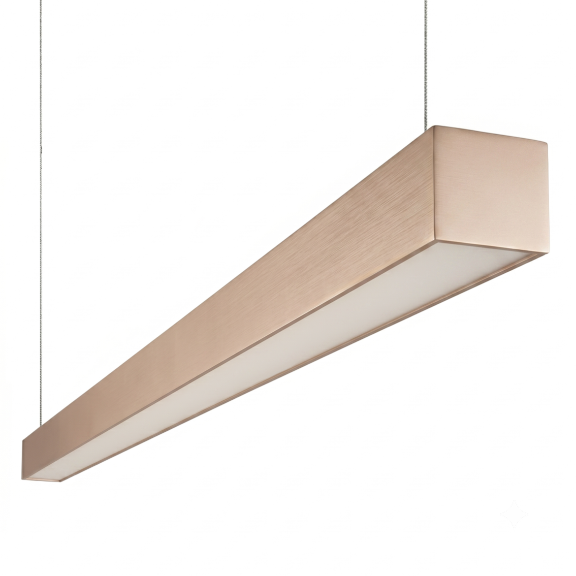 LED Büro-/Tresenleuchte, in Champagner Gold, 120 cm, 40W, 4800 lm, 3000-6500 K (CCT), EAGLERISE Netzteil