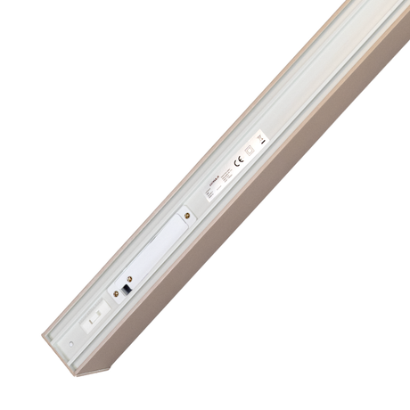 LED Büro-/Tresenleuchte, in Champagner Gold, 120 cm, 40W, 4800 lm, 3000-6500 K (CCT), EAGLERISE Netzteil