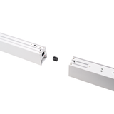 LED Büro-/Tresenleuchte, in Weiß, 120 cm, 40W, 4000 lm, 3000-6500 K (CCT), LIFUD Netzteil, erweiterbar, Aluminium