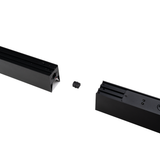 LED Büro-/Tresenleuchte, in Schwarz, 120 cm, 40W, 4000 lm, 3000-6500 K (CCT), LIFUD Netzteil, erweiterbar, Aluminium