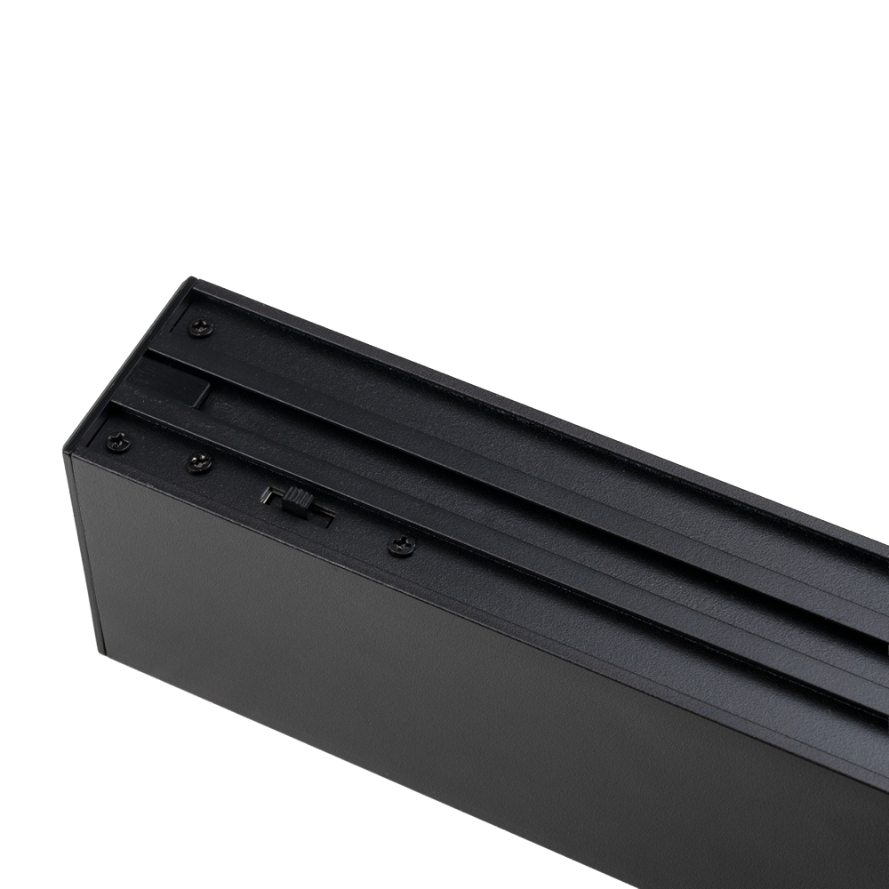 LED Büro-/Tresenleuchte, in Schwarz, 120 cm, 40W, 4000 lm, 3000-6500 K (CCT), LIFUD Netzteil, erweiterbar, Aluminium